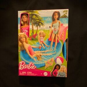Barbie doll and pool playset